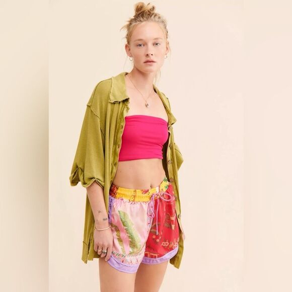 FARM Rio | Mixed Scarves Tropical Printed Shorts - Picture 4 of 8